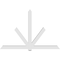 Ekena Millwork Kennewick Architectural Grade PVC Gable Bracket, 108"W x 72"H x 6"D x 6"F, 16/12 Pitch GBP108X72X0606KEN00 - alternate 4